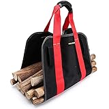 MeloTough Firewood Log Carrier Ballistic Log Tote Bag,Super Stronger Than Canvas Firewood Carrier Log Tote Bag