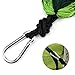 Ufanore Camping Hammock Lightweight Nylon Portable Hammock Easy Assembly Best Parachute Double Hammock (Light Green & Blackish Green with net, 102in 55in)