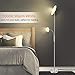 LED Floor Lamp - Modern Standing Lamp, 18W+5W Energy Saving, Dimmable & Adjustable, Metal Material, 3000K Warm White - Sky Torchiere Floor Lamps for Living Room, Bedroom, Office, Reading