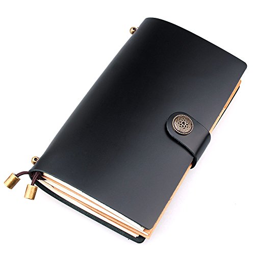 AYOUYA Leather Journal Writing Notebook Refillable Travellar Notebook Leather Notebook Paper Handmade Genuine 