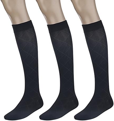 Hiking & Trekking Trip Socks 3 Pairs Compression Stockings 8-15 for Travel Journey Therapeutic Diabetic Sports