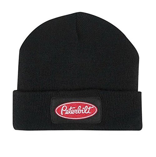 Peterbilt Motors Black Winter Knit Cuff Beanie Cap
