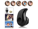 [Left Ear Version] Enegg Mini Wireless BLuetooth CSR 4.0 Earphone Earbud Earpiece Headphones Headset with Microphone for iPhone, Samsung Galaxy Note Edge, LG, Motorola, Android SmartPhone - Black