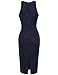 Arenbel Women's Bodycon Zipper Cocktail Work Formal Pencil Dress