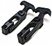 PESdiy 2 Packs T-Handle Hasp Rubber Flexible Draw Latch Non-Conductive Flexible Draw Latches for Cooler Golf Cart or Tool Box Concealed Boats Golf Cooler Door Rubber Tension Hood L T Handle Latch