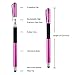 Mixoo 2-in-1 Precision Disc & Fiber Stylus with 3 Replaceable Tips for Capacitive Touch Screen Devices (Purple)