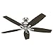 Hunter Newsome Indoor Ceiling Fan with Light and Pull Chain Control, 56