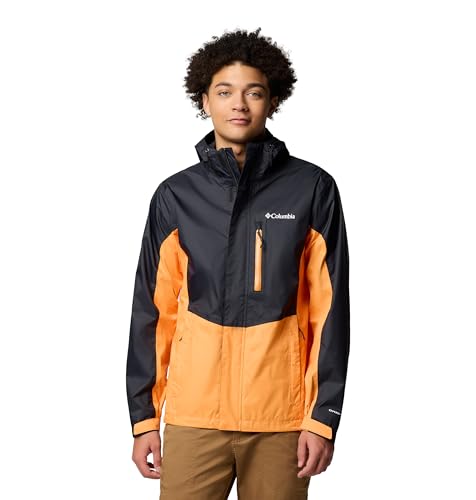 Pouring Adventure 3 Jacket, Giacca antipioggia impermeabile Uomo, Nero/Koi, S