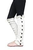Leg Warmers for Girls Boutique Socks Brand by Modern Boho Ivory