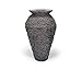Aquascape 78207 Medium Stacked Slate Urn Fountain for Landscape and Gardens, 45 Inches Tall Dark Gray