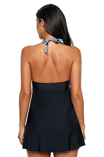 slim fit dress slacks Venus Venice Skirted Swim Dress | Midnight Elegance main image 0