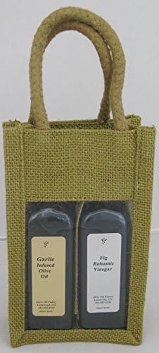 Olive Oil Pantry Flavor Infused Olive Oil and Balsamic Vinegar Gift Set (Garlic Olive Oil and Fig Balsamic)