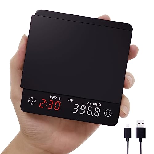 Coffee Scale, Espresso Scale,Weigh Digital Coffee Scale with Timer, 2kg