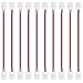 LightingWill 10pcs/Pack Strip to Strip with Wire Solderless Snap Down 2Pin Conductor LED Strip Connector for 8mm Wide 3528 2835 Single Color Flex LED Strips