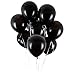 UTOPP 50 pcs Black Balloons 12 Inches Ultra Thickness Latex Balloon Pearlized for Halloween Wedding Birthday Bachelorette Theme Party Decoration