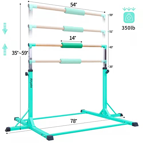 Akyate Gymnastics Bar for Kids, Height Adjustable Gymnastic Horizontal