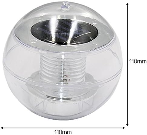 OFKPO Solar Powered Floating Ball LED Color Changing Waterproof Light for Pond Pool Path Lands(11×11cm, Blue, Green, White - Image 5
