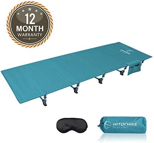 Hitorhike Camping Cot Compact Folding Cot Bed for Outdoor Backpacking Camping Cot Bed