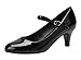 CAMSSOO Women's Closed Toe Low Mid Heel Ankle Strap Dress Pump Shoes