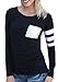 Honey GD Women Casual Slim Fit Patched Long Sleeve Blouses