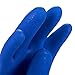 Juvale 2 Pairs Heavy Duty Rubber Cleaning Gloves for Kitchen, Household, Dishwashing, Reusable and Cotton Lined (XL, Blue Rubber Gloves)