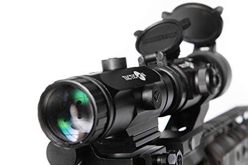 Tacticon Falcon V1 3X Red Dot Magnifier with Flip to Side Mount for Picatinny Rail and 2.5 inches of Eye Relief - Thumbnail 3