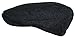 Wonderful Fashion Men's Herringbone Wool Tweed Newsboy IVY Cabbie Driving Hat (One Size, Black)