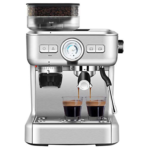 GOPLUS Kaffeevollautomat mit Milchaufschäumer, Kaffeemaschine mit 30-stufig Einstellbarer Feinheit, Automatisches… – Bild 3