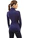 PattyBoutik Women's Turtleneck Lace Inset Long Sleeve Blouse