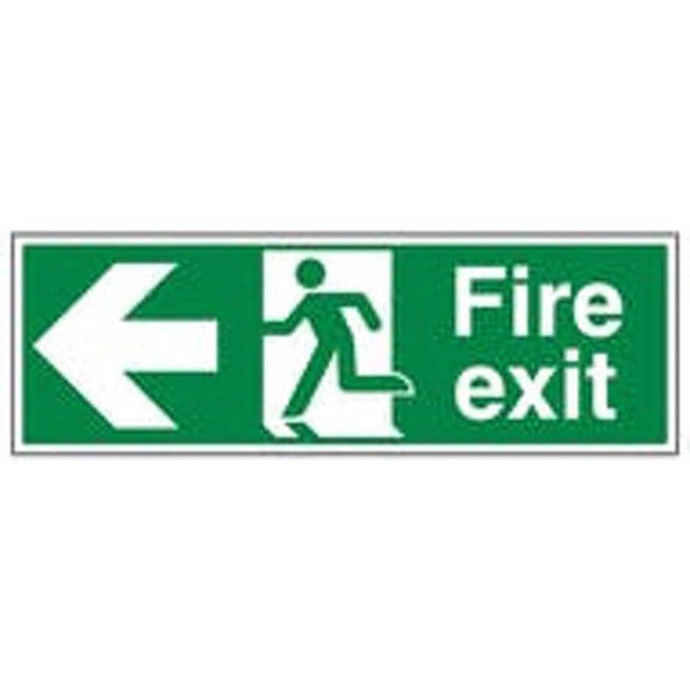 V Safety Eco Friendly Fire Exit - Fire Exit Arrow Left - 450 X 150mm