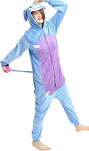 Indiefit Adult Onesie Pyjamas Flannel Cosplay Costume Sleepwear Nightgown