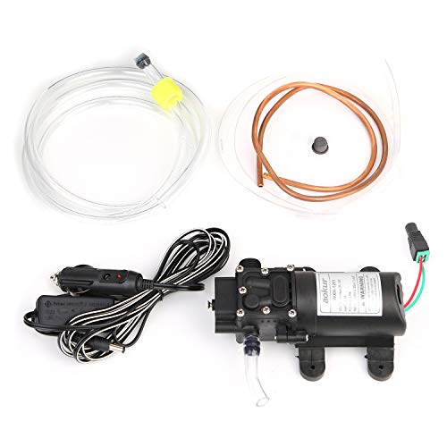 aokur DC 12V 5L Transfer Pump Extractor Oil Fluid Diesel Scavenge Suction Vacuum with Siphon Hose and Cigarette Light 60W
