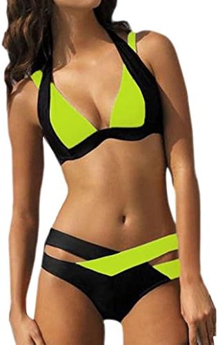 Women Bikini Set,Toponly Women Sexy Halter Bikini Print Bandage Halter Two Piece Swimsuit
