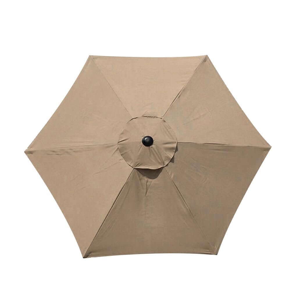 Uposao Parasol Umbrella Replacement Cover, 6 Arms Sun Umbrella Replacement Cloth for Patio Market Table Umbrella Garden Parasol Canopy Cover