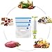 Uarter Sous Vide Bags Kit For Anova and Joule Cookers, 15 Reusable BPA Free Food Vacuum Sealer Bags, 1 Hand Pump and 2 Sealing Clip and 2 Sous Vide Bag Clip, Easy to Use, Practical for Food Storage