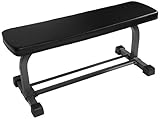 XMark Fitness Flat Weight Bench with Dumbbell Rack XM-4414