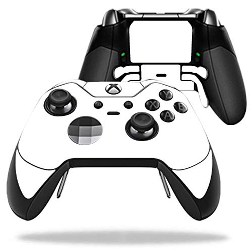 MightySkins Glossy Glitter Skin for Microsoft Xbox One Elite Controller - White…