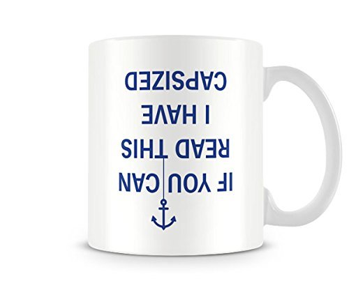 Behind The Glass - Capsized - Printed Funny Mug - Great Gift/Present Idea, Ceramic, 11fl.oz.