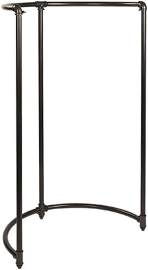 Cool Pipeline Half Round Retail Clothing Display Rack: NYC Garment District