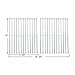onlyfire BBQ Gas Grill Cladding Rod Cooking Grates/Cooking Grid, Set of 2 (Replaces Weber 7521)