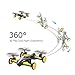 ToyPark 2.4GHz Remote Control Drone Flying Vehicles with 360 Degree Rolling Action LED lights