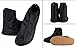BenRan Rain Shoe Covers Shoes Overshoes Boot Gear Zippered Shoes for Men and Women (Black, 34.5cm)