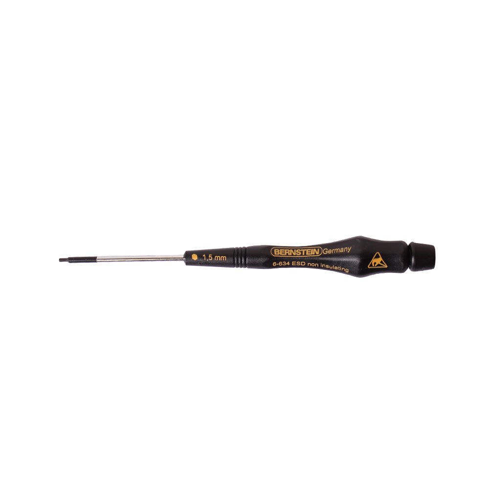Bernstein Werkzeug GmbH 1.5 mm Wrench with Conductive Handle, 6-634, 2.2 inches, Mechanical, Millimeters, Germany