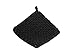 Friendly Loom | 7” Traditional-Sized Black Potholder Weaving Loops | Craft 2 Cotton Potholders