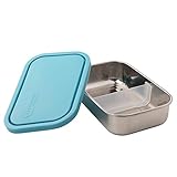 U-Konserve - Divided Rectangle, Stainless Steel with Removable Dividers, Multiple Containers in One, Ideal for Lunches, Picnics and Travel, Dishwasher Safe (Sky)
