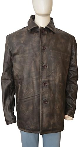 Distressed Brown Super Natural Real Leather Jackets ►BEST SELLER◄ (Small, Distressed Brown)