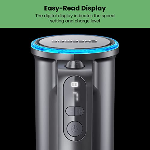 Chefman Cordless Hand Mixer, 7 Speed Electric Handheld Kitchen Food