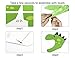 Dinosaur Happy Birthday Banner + Make-a-dinosaur Sticker Set - Dino Jungle Jurassic Garland Party Supplies Decorations (Green)