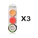 GoTubb 3-Pack, Medium-Clear/Red/Orange
