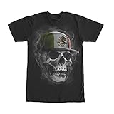 Aztlan Smoke Skull Mens Graphic T Shirt - Aztlan